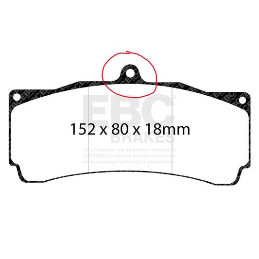 EBC Brakes Bluestuff NDX Trackday Brake Pad Set (DP5006NDX)