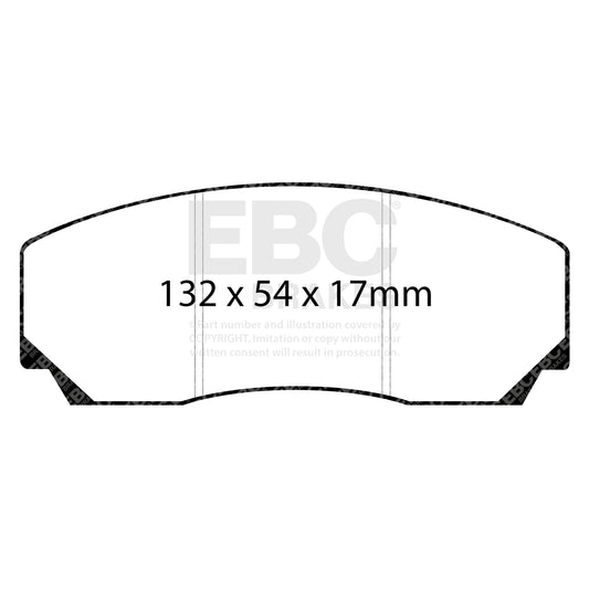EBC Brakes Racing RP-1 Track and Race Brake Pads (DP8002RP1)