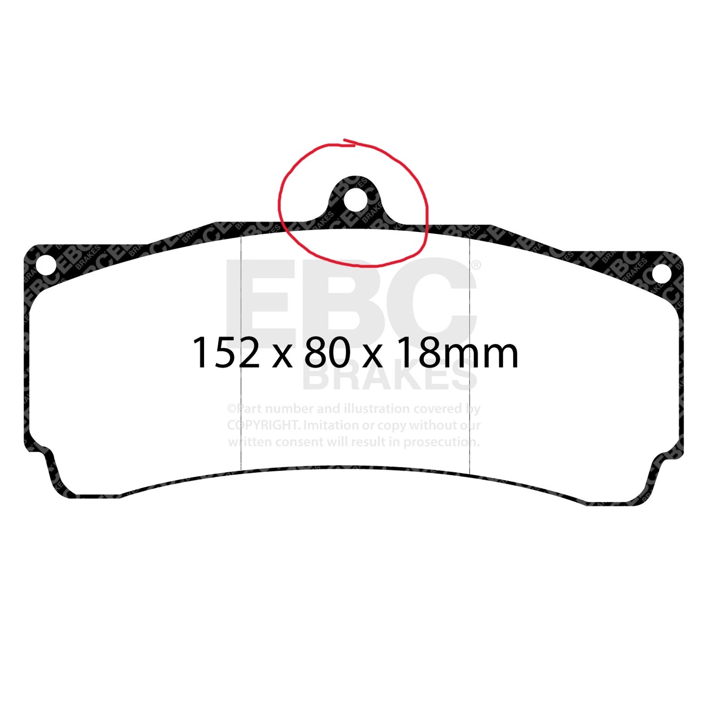 EBC Brakes Bluestuff NDX Trackday Brake Pad Set (DP5006NDX)