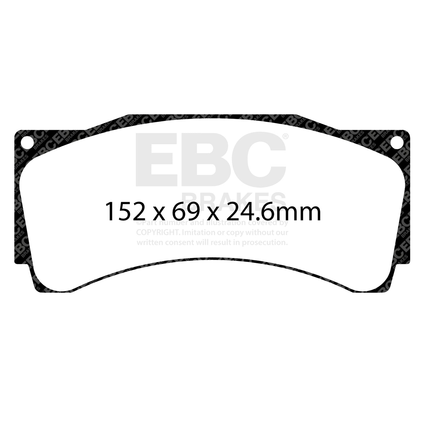 EBC Brakes Racing RP-1 Track and Race Brake Pads (DP8080RP1)