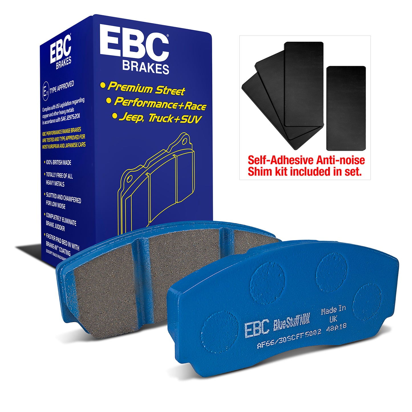 EBC Brakes Bluestuff NDX Trackday Brake Pad Set (DP5002NDX)